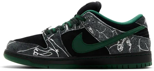 Nike SB Dunk Low Black Gorge Green White